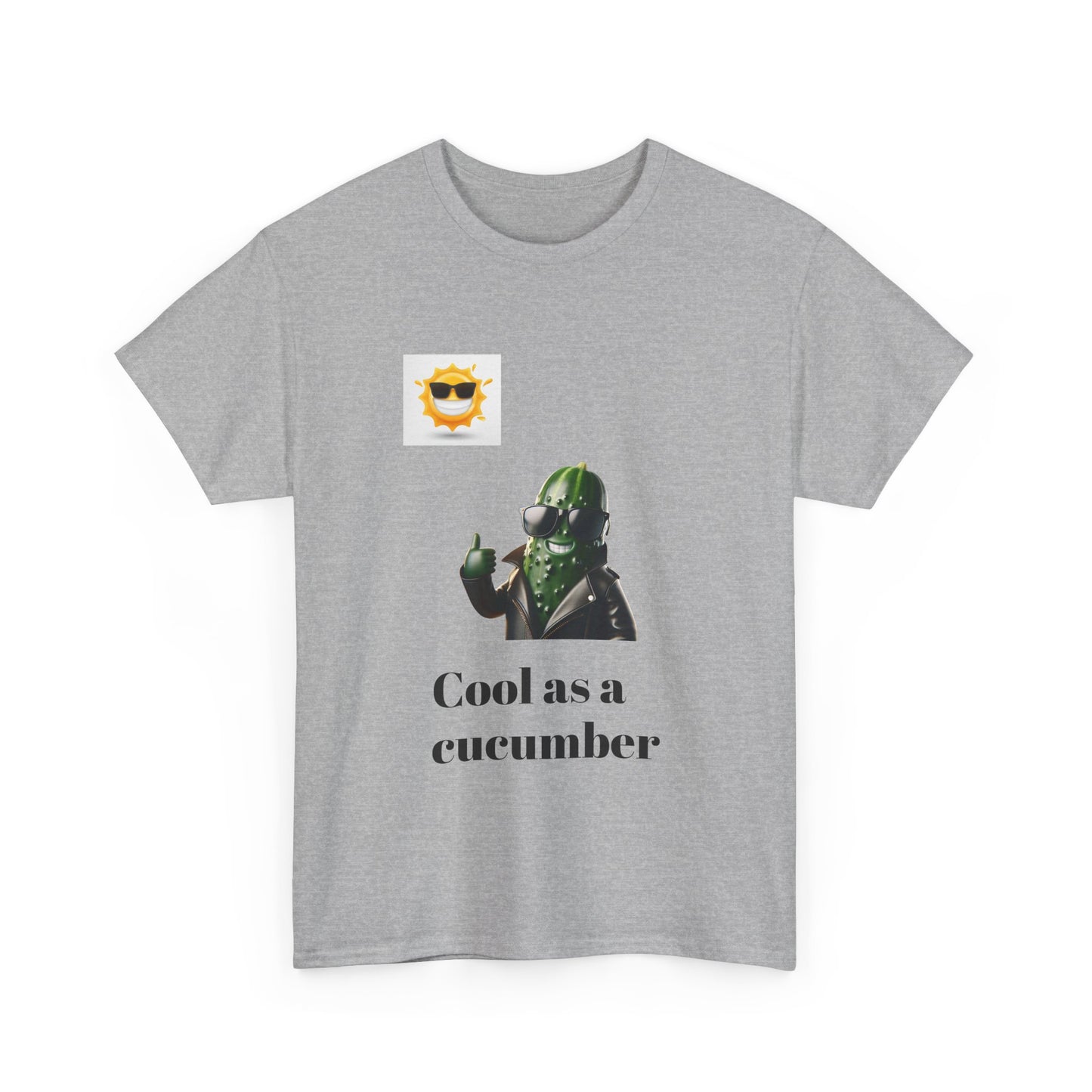 Cool as a Cucumber Unisex Cotton Tee - Fun Casual Wear, Gift Idea, Graphic Shirt, Summer Vibes, Men's & Women's Apparel