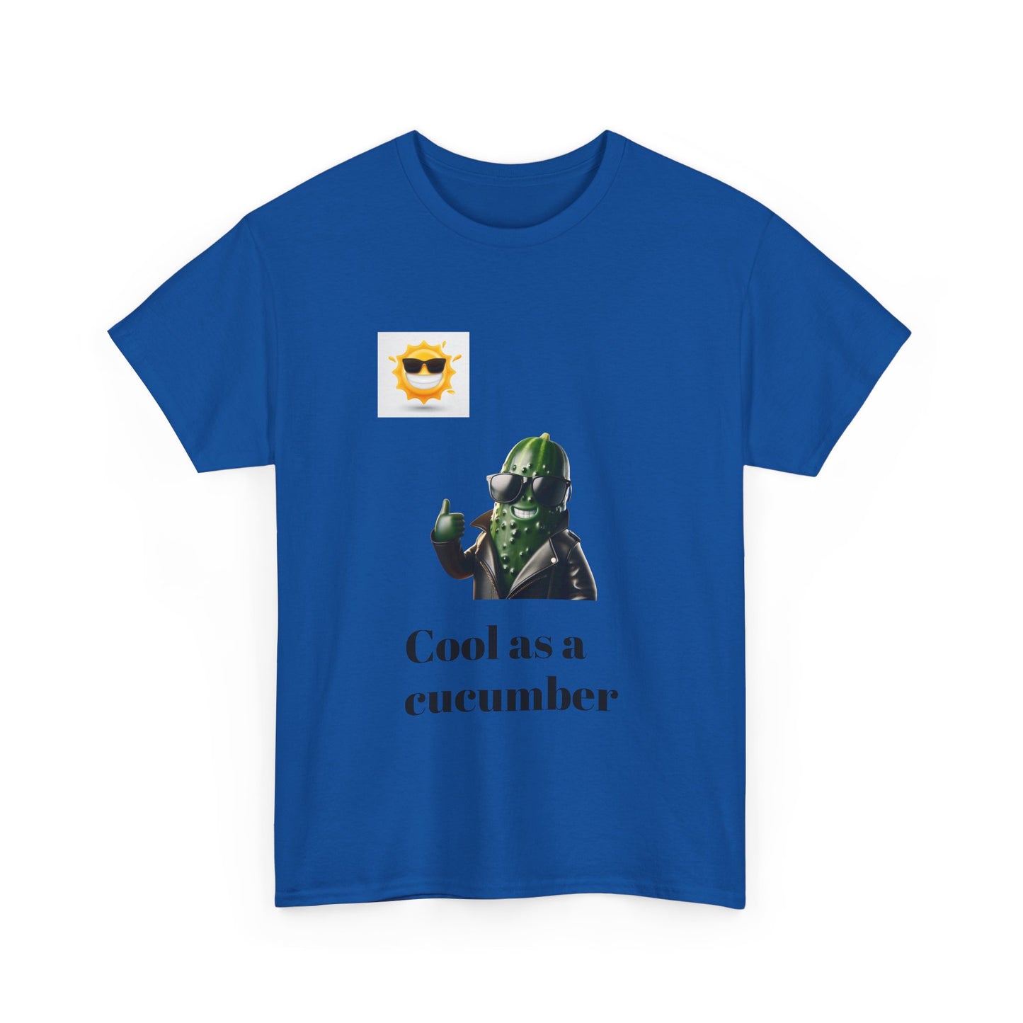 Cool as a Cucumber Unisex Cotton Tee - Fun Casual Wear, Gift Idea, Graphic Shirt, Summer Vibes, Men's & Women's Apparel