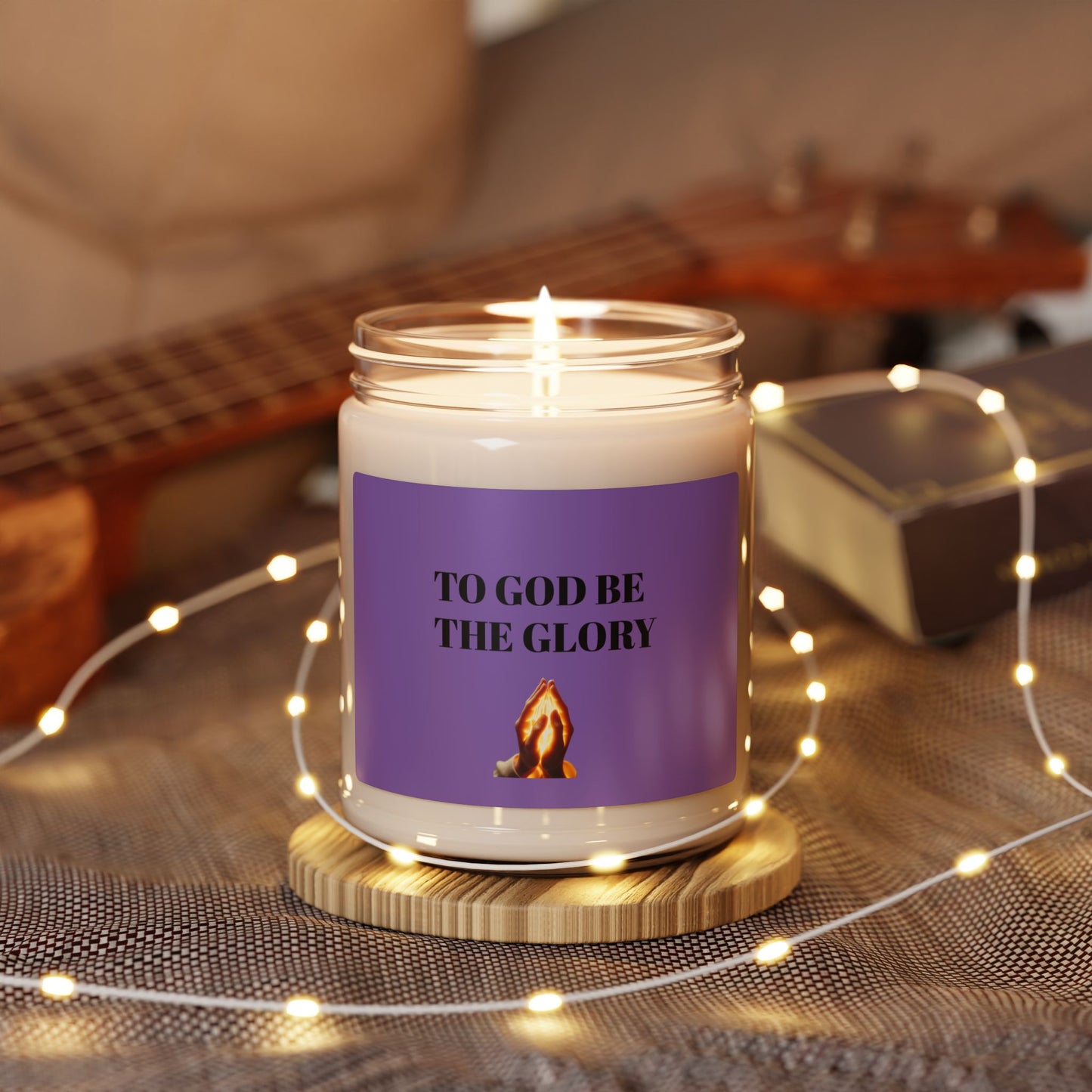 Inspirational Scented Soy Candle, Relaxation Gift for Faith Lovers, Religious Home Decor, Prayer Candle, Faith-Inspired Gift