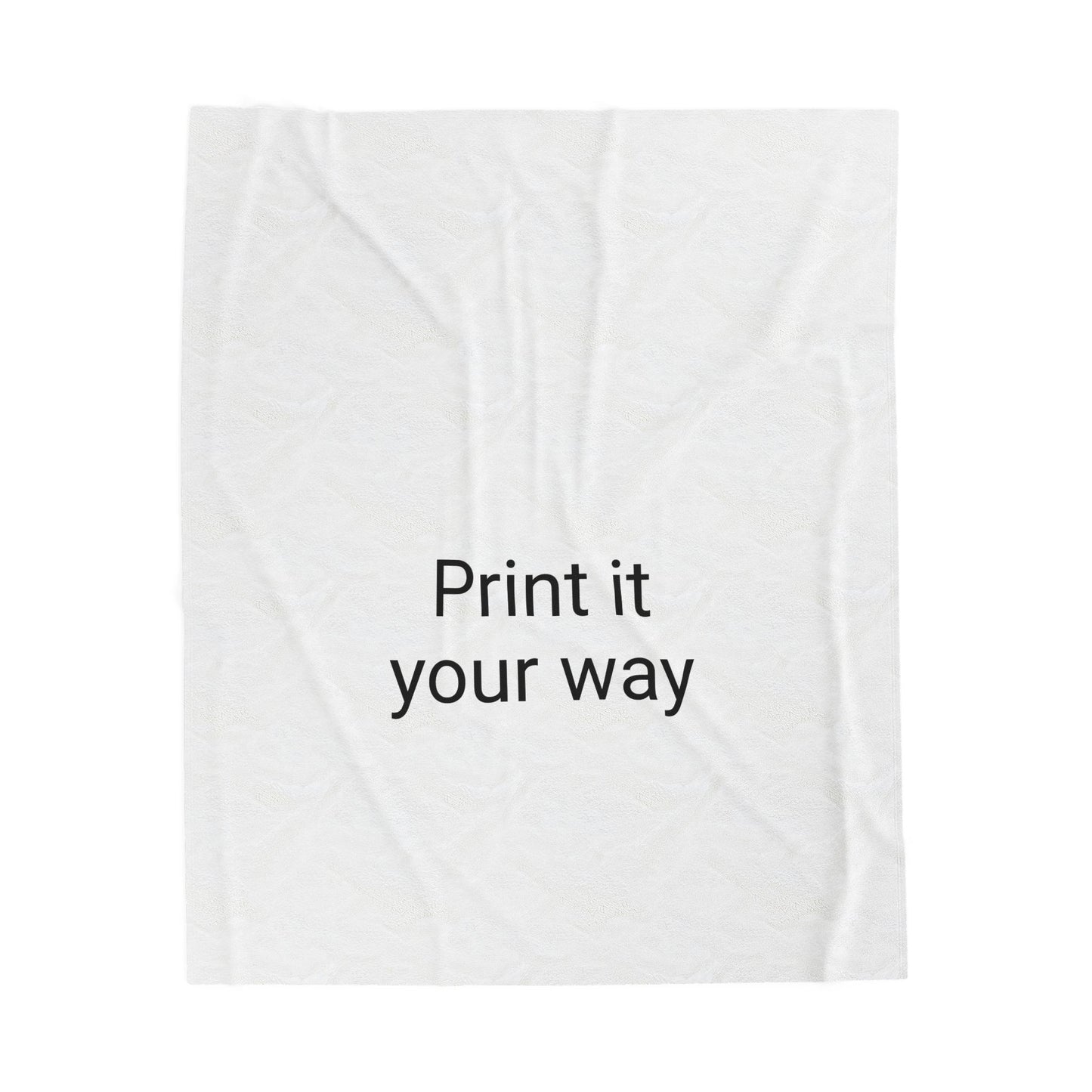 Customizable Velveteen Plush Blanket - Cozy Gift for Home Decor, Soft Throw for All Occasions, Perfect for Snuggling, Print it Your Way