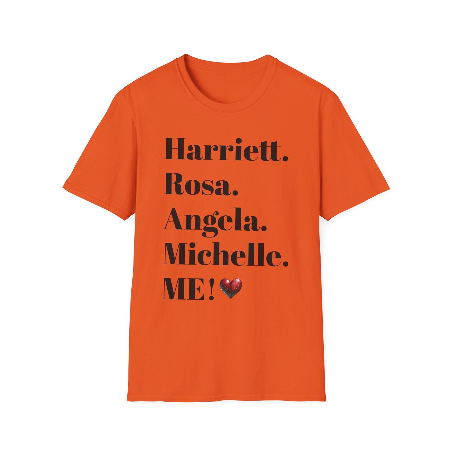 Empowering Unisex Softstyle T-Shirt with Personalized Names - Perfect for Celebrations & Gifts!