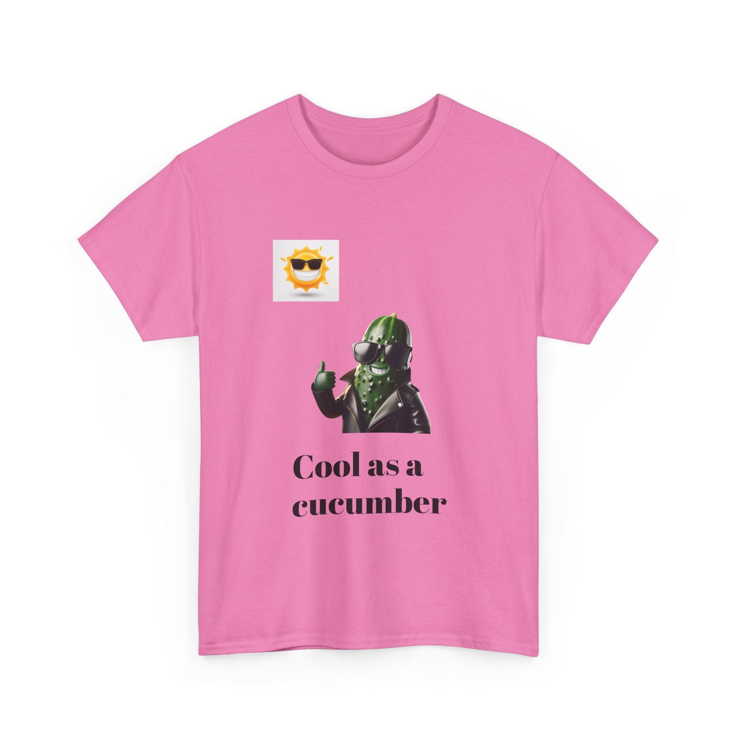 Cool as a Cucumber Unisex Cotton Tee - Fun Casual Wear, Gift Idea, Graphic Shirt, Summer Vibes, Men's & Women's Apparel