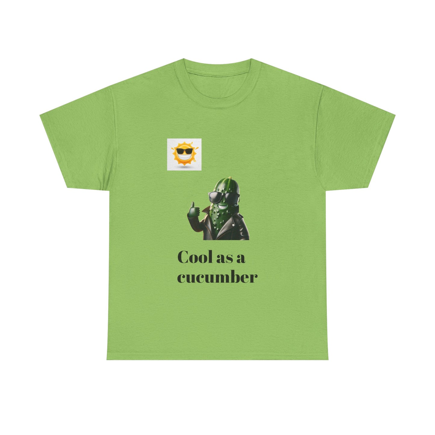 Cool as a Cucumber Unisex Cotton Tee - Fun Casual Wear, Gift Idea, Graphic Shirt, Summer Vibes, Men's & Women's Apparel