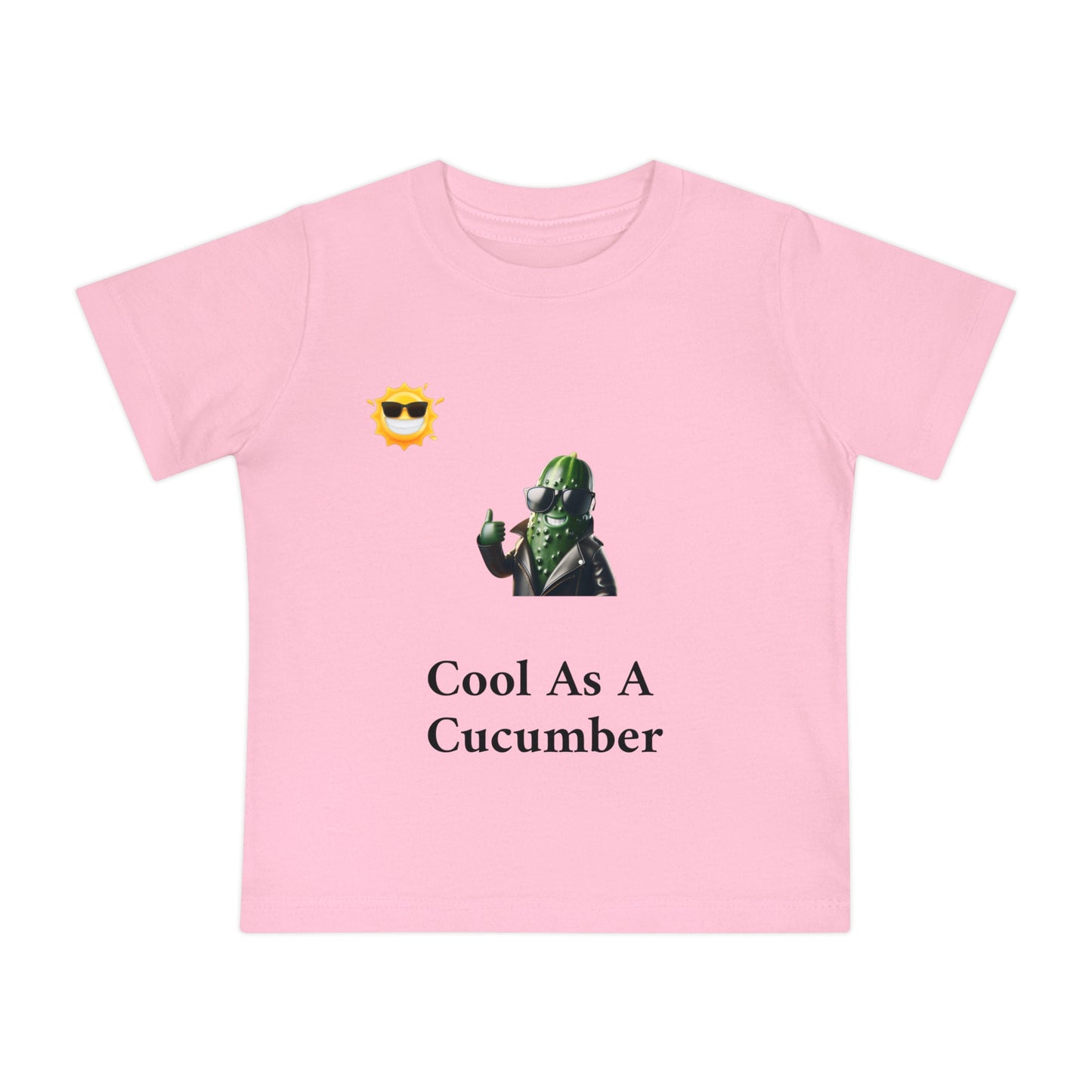 Cool As A Cucumber Baby T-Shirt - Fun Short Sleeve Tee for Kids