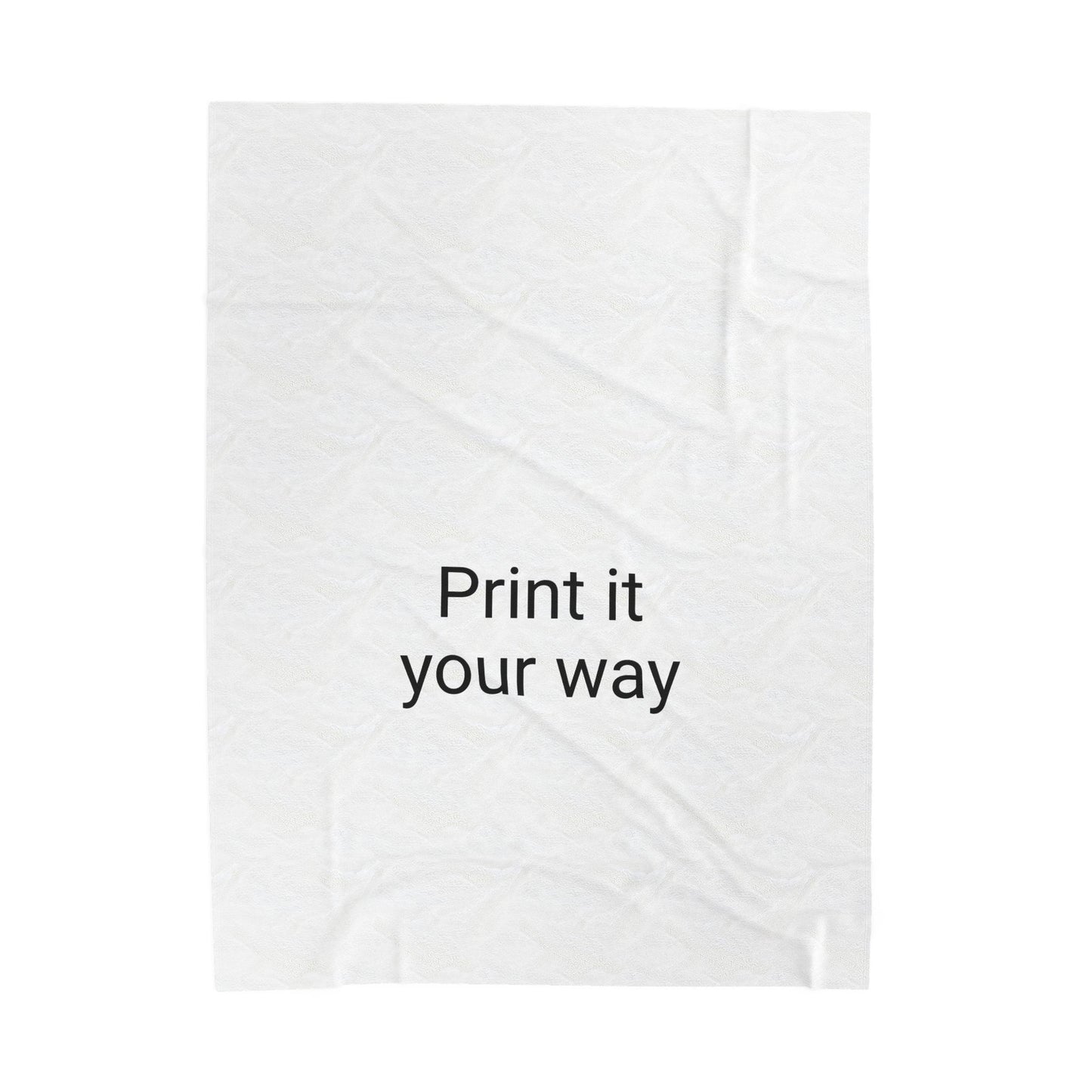 Customizable Velveteen Plush Blanket - Cozy Gift for Home Decor, Soft Throw for All Occasions, Perfect for Snuggling, Print it Your Way