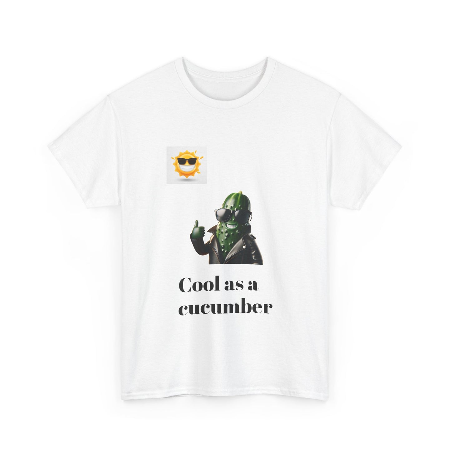 Cool as a Cucumber Unisex Cotton Tee - Fun Casual Wear, Gift Idea, Graphic Shirt, Summer Vibes, Men's & Women's Apparel