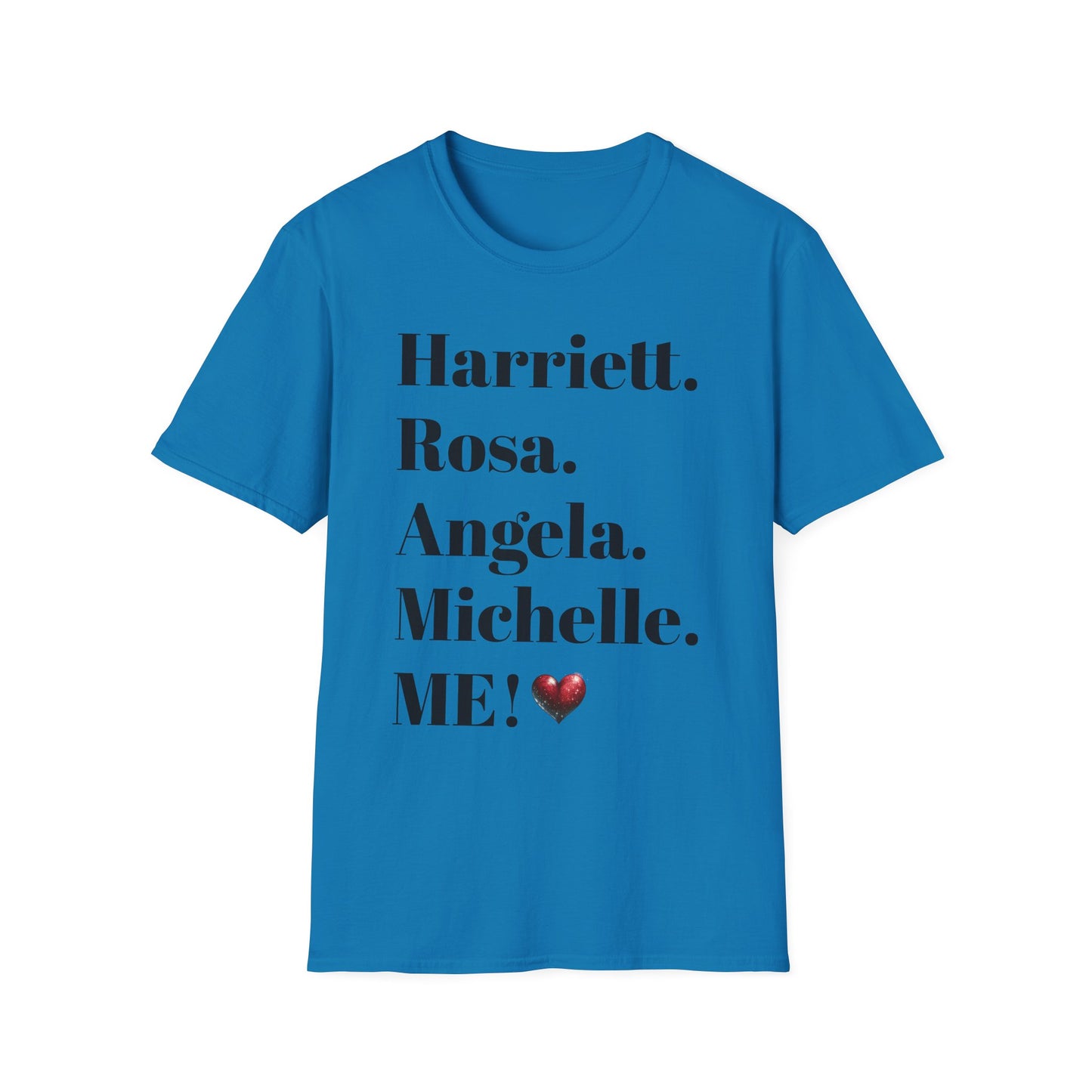 Empowering Unisex Softstyle T-Shirt with Personalized Names - Perfect for Celebrations & Gifts!