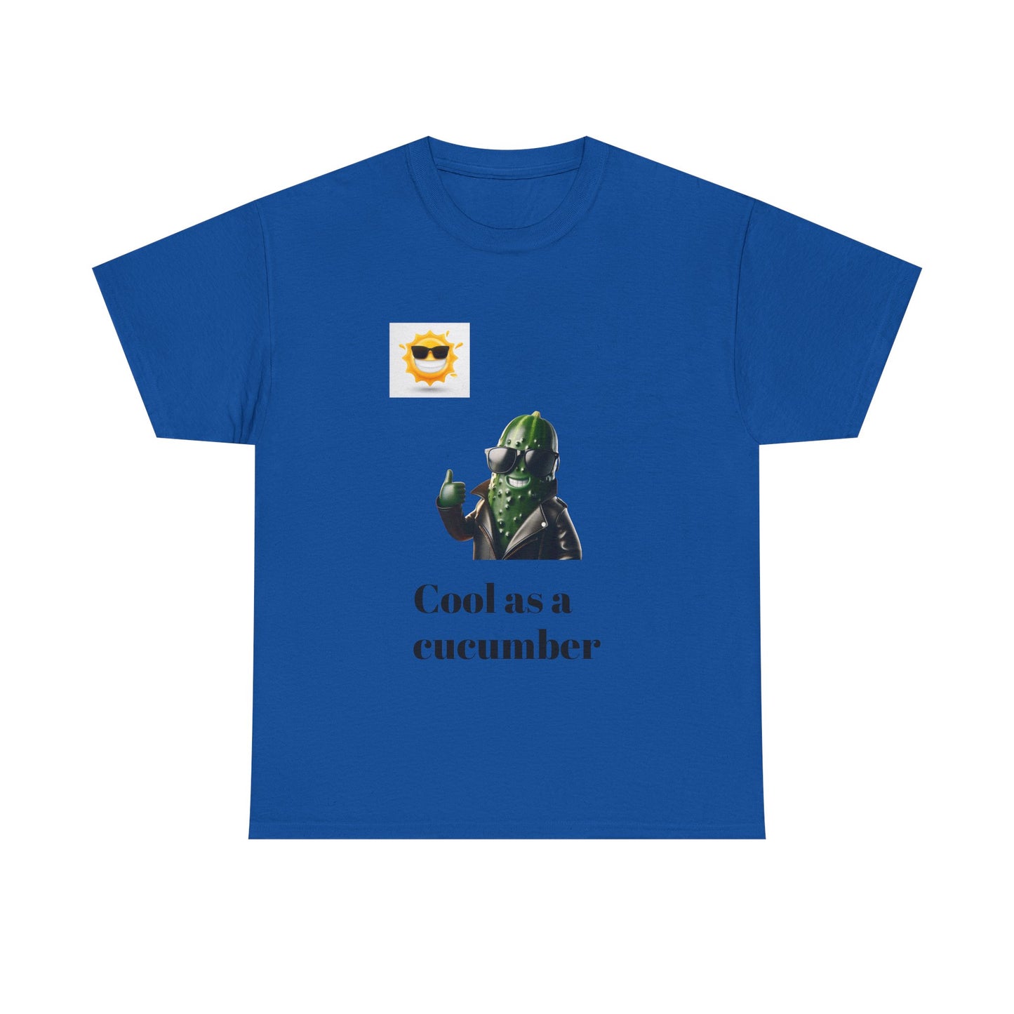 Cool as a Cucumber Unisex Cotton Tee - Fun Casual Wear, Gift Idea, Graphic Shirt, Summer Vibes, Men's & Women's Apparel