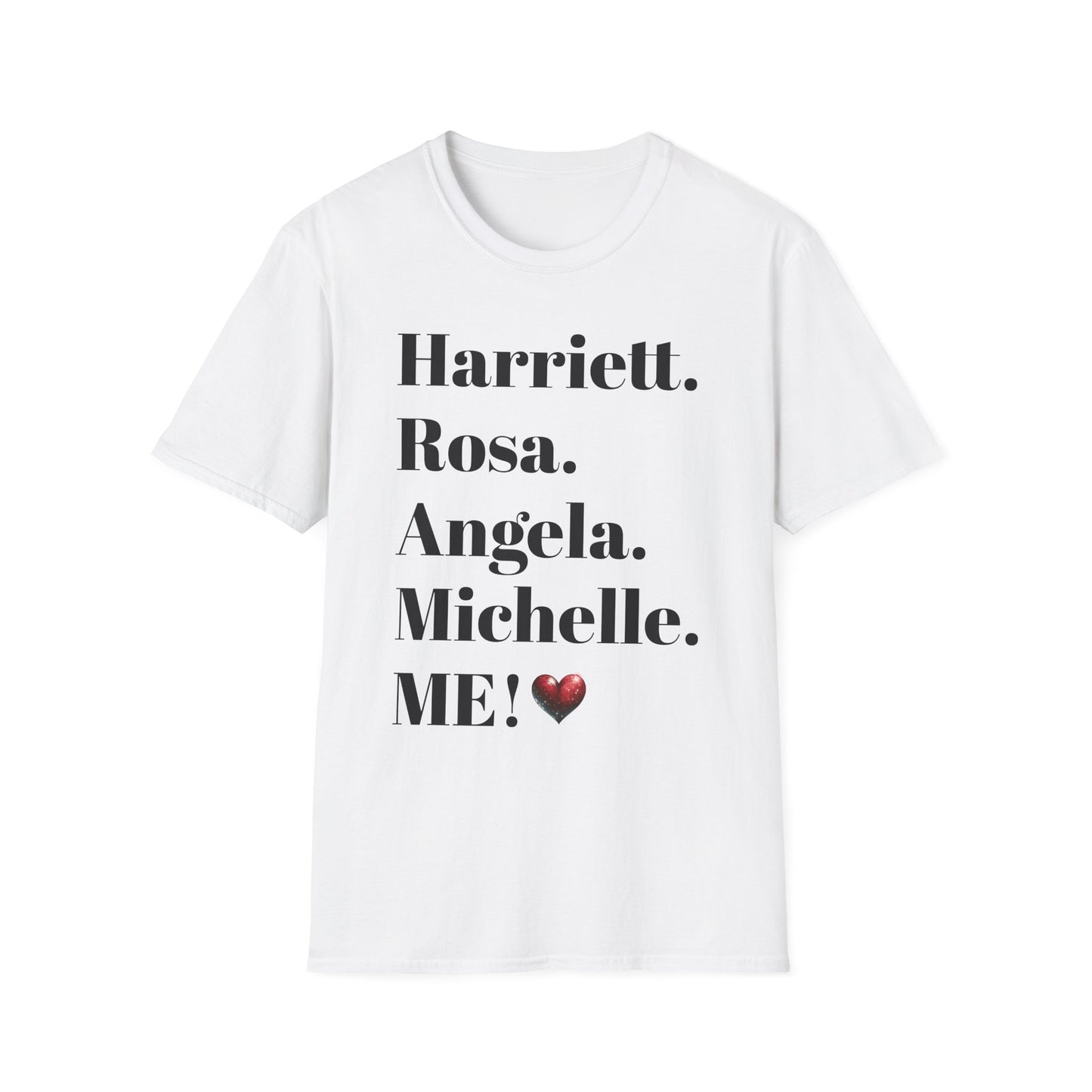 Empowering Unisex Softstyle T-Shirt with Personalized Names - Perfect for Celebrations & Gifts!