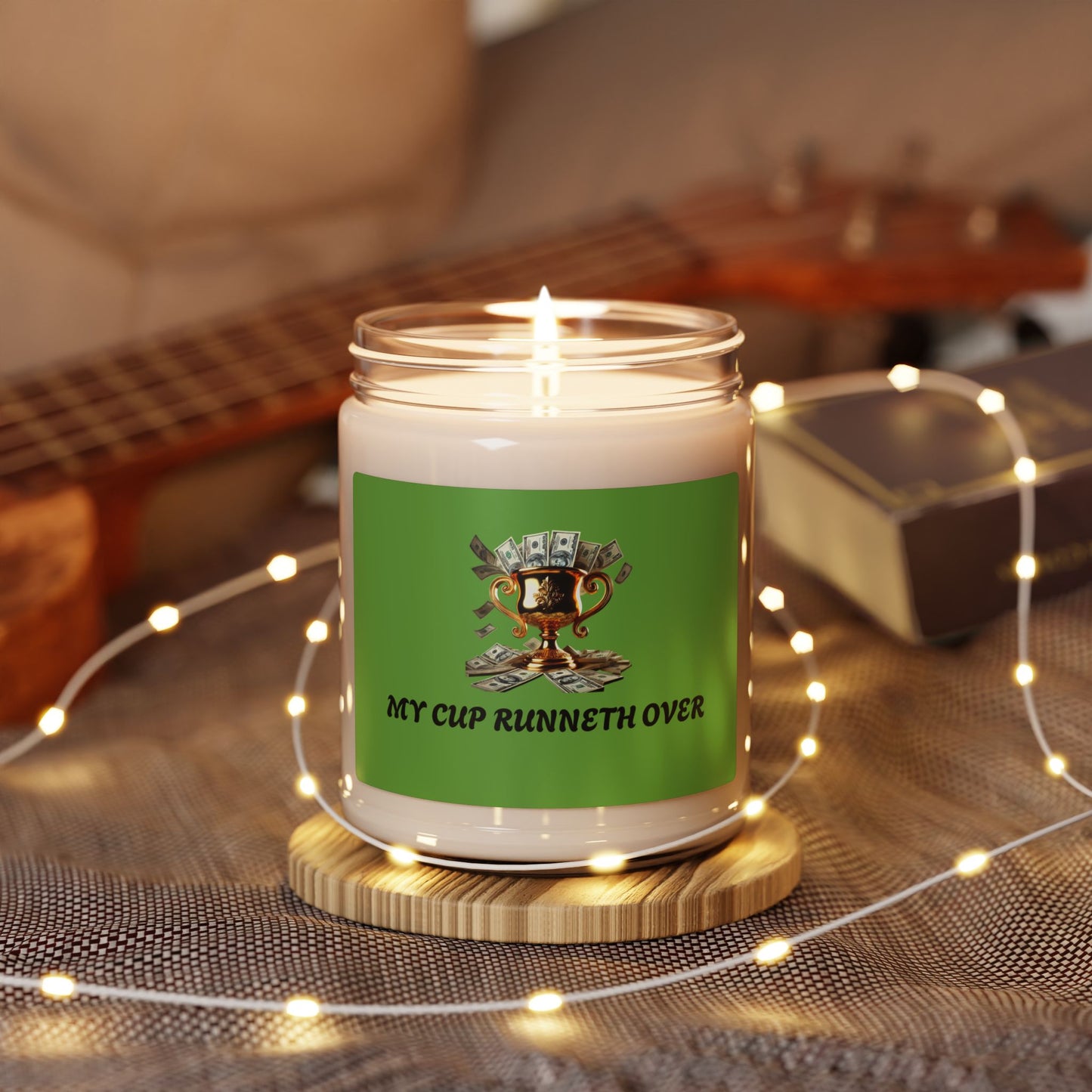 My Cup Runneth Over Scented Soy Candle | Inspirational Home Decor, Gift for Friends, Aromatherapy, Relaxation, Birthday
