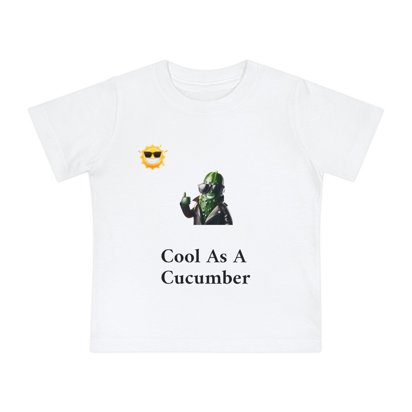 Cool As A Cucumber Baby T-Shirt - Fun Short Sleeve Tee for Kids
