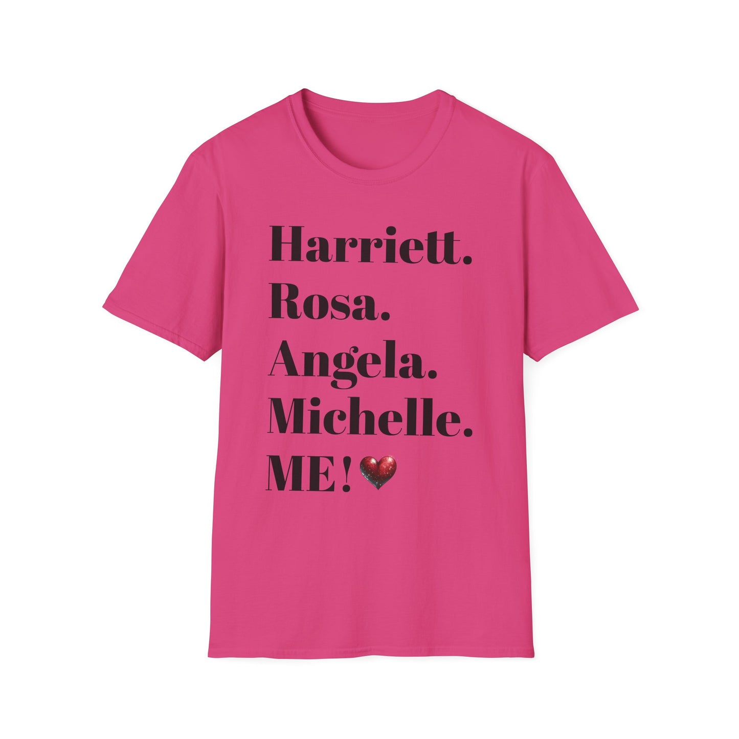Empowering Unisex Softstyle T-Shirt with Personalized Names - Perfect for Celebrations & Gifts!