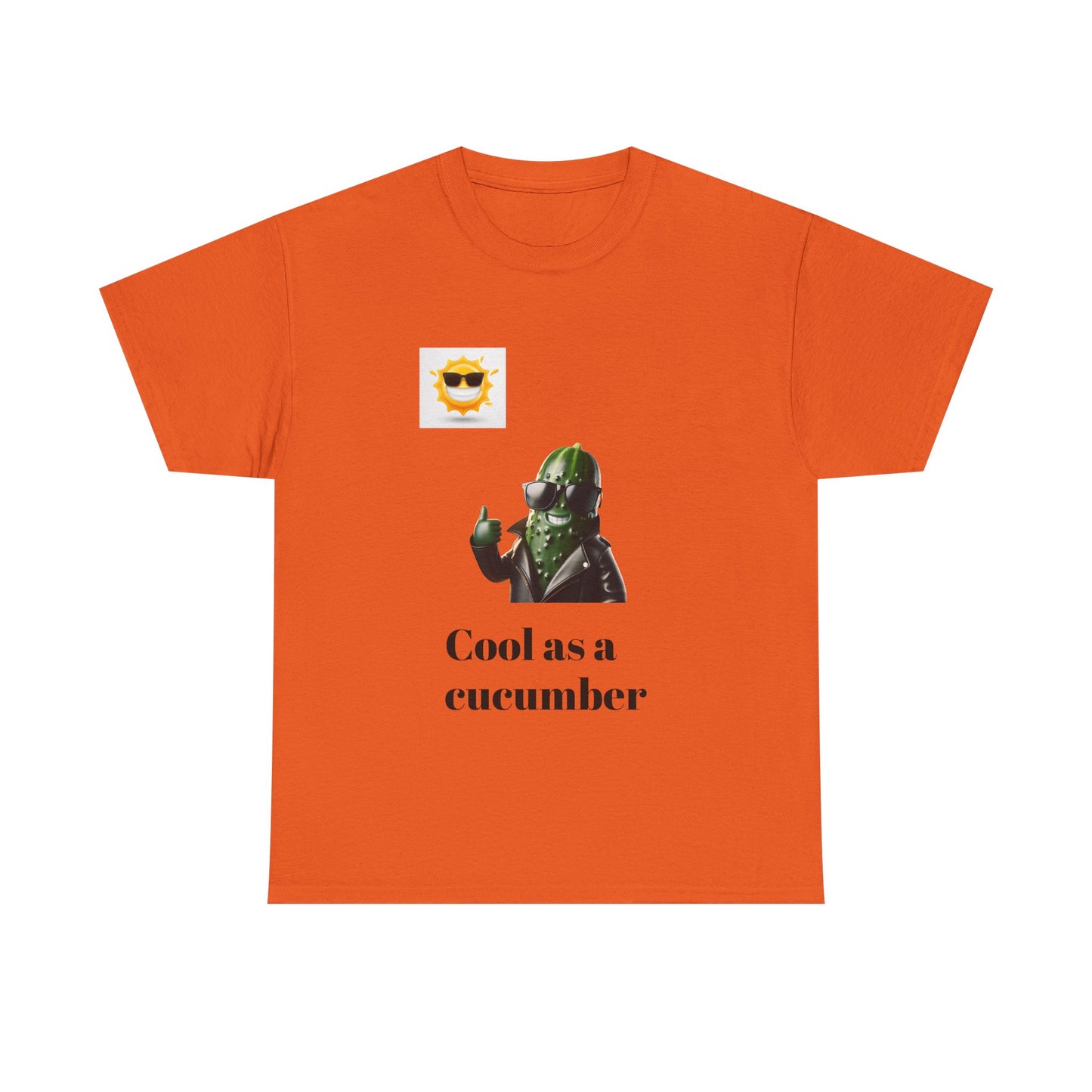 Cool as a Cucumber Unisex Cotton Tee - Fun Casual Wear, Gift Idea, Graphic Shirt, Summer Vibes, Men's & Women's Apparel