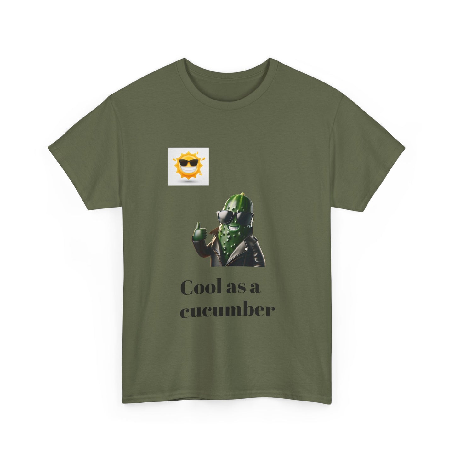 Cool as a Cucumber Unisex Cotton Tee - Fun Casual Wear, Gift Idea, Graphic Shirt, Summer Vibes, Men's & Women's Apparel