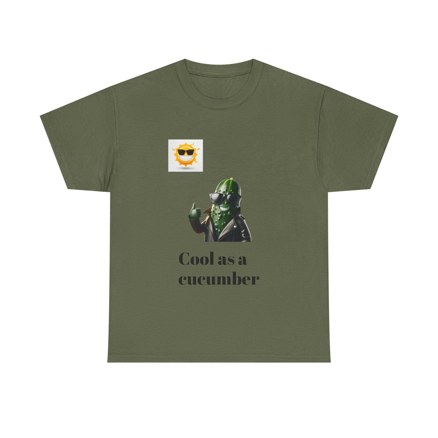Cool as a Cucumber Unisex Cotton Tee - Fun Casual Wear, Gift Idea, Graphic Shirt, Summer Vibes, Men's & Women's Apparel