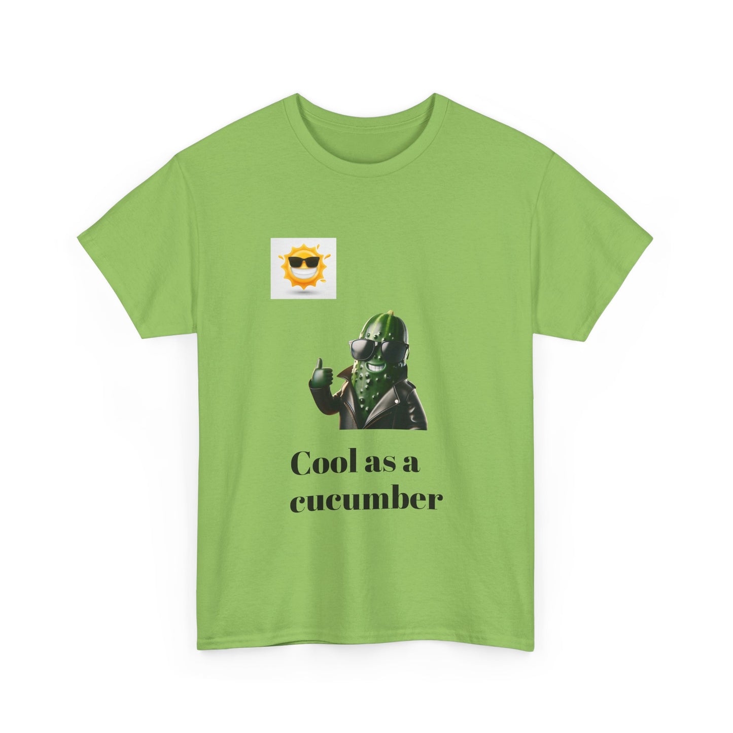 Cool as a Cucumber Unisex Cotton Tee - Fun Casual Wear, Gift Idea, Graphic Shirt, Summer Vibes, Men's & Women's Apparel