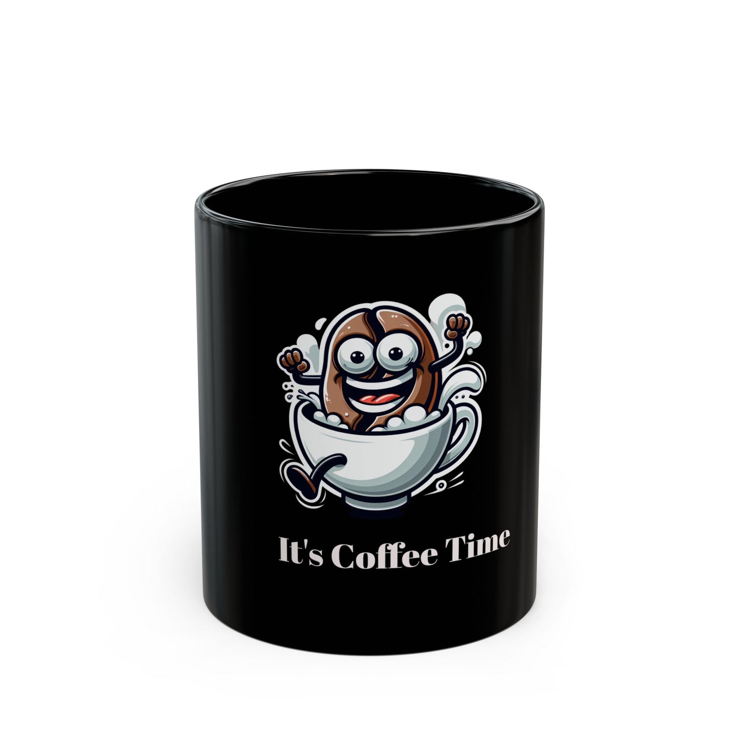 Funny Coffee Mug with Cartoon Coffee Bean Design - Perfect Gift for Coffee Lovers