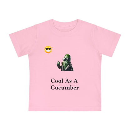 Cool As A Cucumber Baby T-Shirt - Fun Short Sleeve Tee for Kids