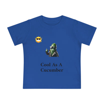Cool As A Cucumber Baby T-Shirt - Fun Short Sleeve Tee for Kids