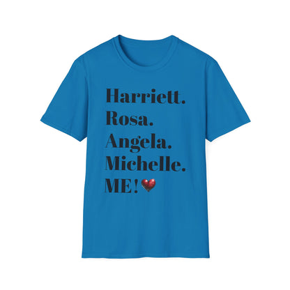 Empowering Unisex Softstyle T-Shirt with Personalized Names - Perfect for Celebrations & Gifts!