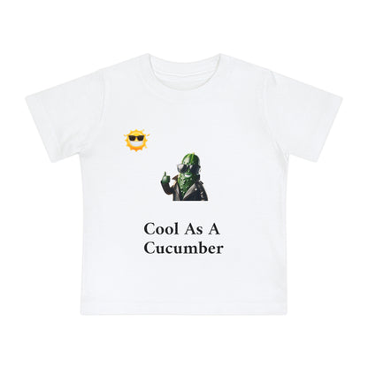 Cool As A Cucumber Baby T-Shirt - Fun Short Sleeve Tee for Kids