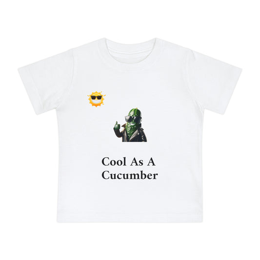 Cool As A Cucumber Baby T-Shirt - Fun Short Sleeve Tee for Kids