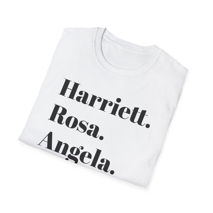 Empowering Unisex Softstyle T-Shirt with Personalized Names - Perfect for Celebrations & Gifts!