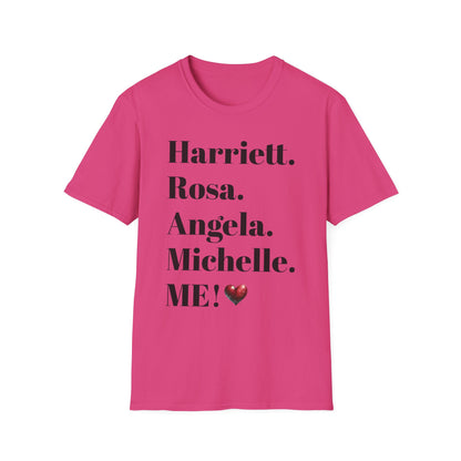Empowering Unisex Softstyle T-Shirt with Personalized Names - Perfect for Celebrations & Gifts!