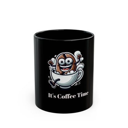 Funny Coffee Mug with Cartoon Coffee Bean Design - Perfect Gift for Coffee Lovers